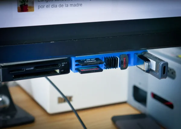 Under Desk Mount USB/SD Multi Memory Holder