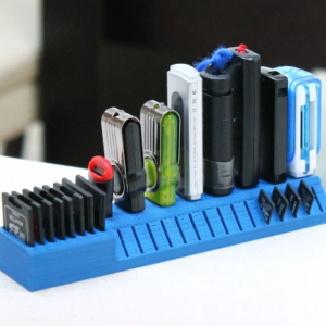 USB SD and MicroSD Holder for Wide USB Sticks